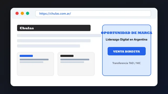 Modelo de aplicación comercial y proyectos digitales para chulas.com.ar